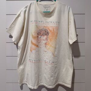 Cream David Bowie Graphic T-Shirt